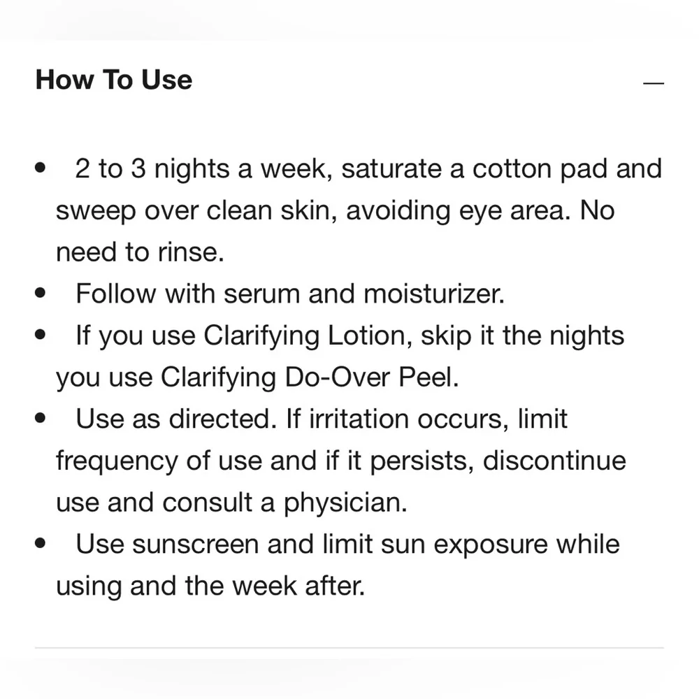 Clinique Clarifying Do Over Peel| 1 oz